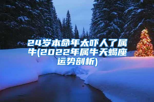 24岁本命年太吓人了属牛(2022年属牛天蝎座运势剖析)