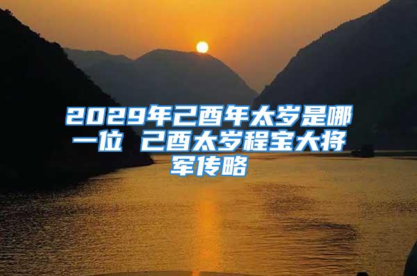 2029年己酉年太岁是哪一位 己酉太岁程宝大将军传略