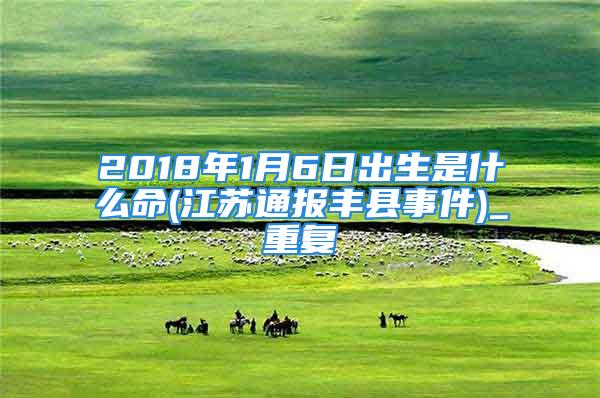 2018年1月6日出生是什么命(江苏通报丰县事件)_重复