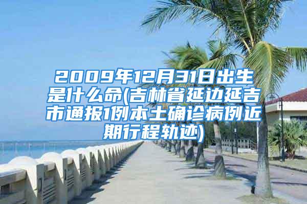 2009年12月31日出生是什么命(吉林省延边延吉市通报1例本土确诊病例近期行程轨迹)