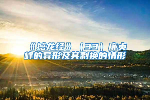 《撼龙经》（33）廉贞峰的异形及其剥换的情形