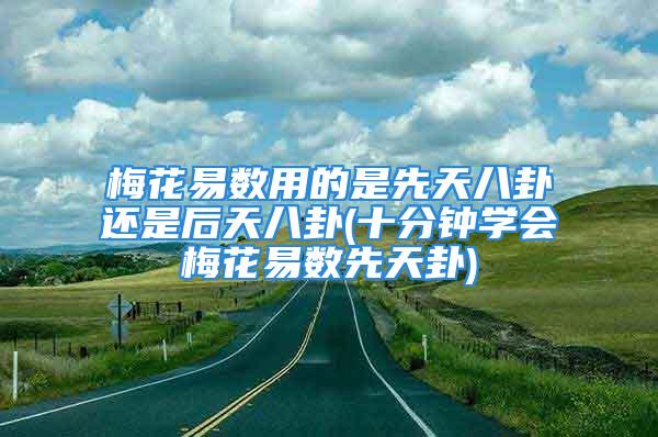 梅花易数用的是先天八卦还是后天八卦(十分钟学会梅花易数先天卦)