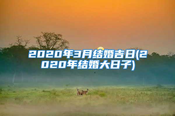 2020年3月结婚吉日(2020年结婚大日子)