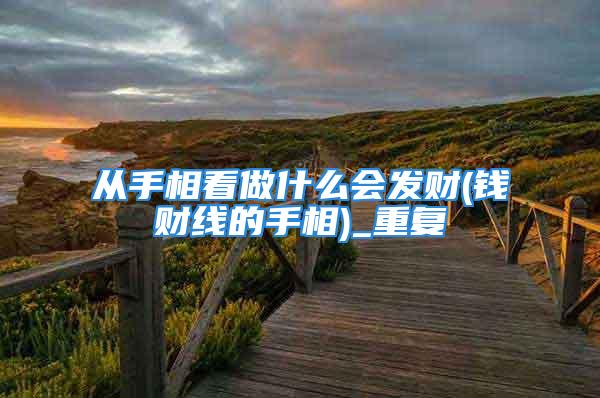 从手相看做什么会发财(钱财线的手相)_重复