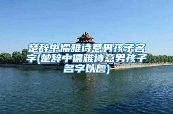 楚辞中儒雅诗意男孩子名字(楚辞中儒雅诗意男孩子名字以詹)