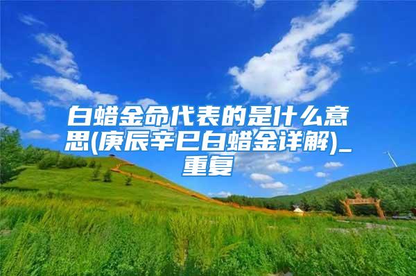 白蜡金命代表的是什么意思(庚辰辛巳白蜡金详解)_重复