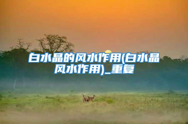 白水晶的风水作用(白水晶风水作用)_重复