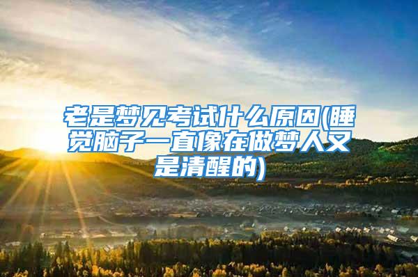 老是梦见考试什么原因(睡觉脑子一直像在做梦人又是清醒的)