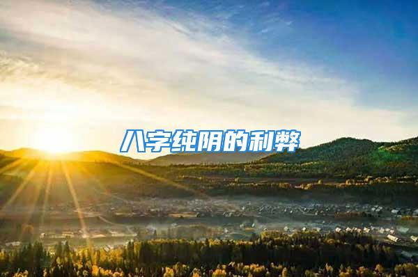 八字纯阴的利弊