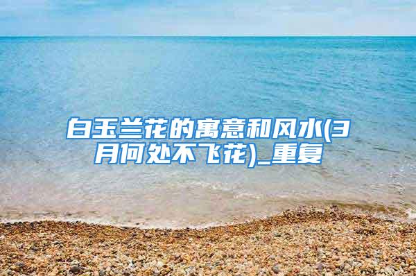 白玉兰花的寓意和风水(3月何处不飞花)_重复