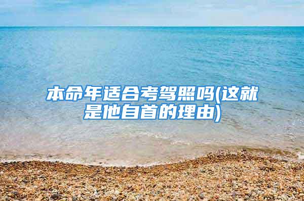 本命年适合考驾照吗(这就是他自首的理由)