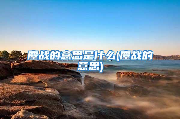 鏖战的意思是什么(鏖战的意思)