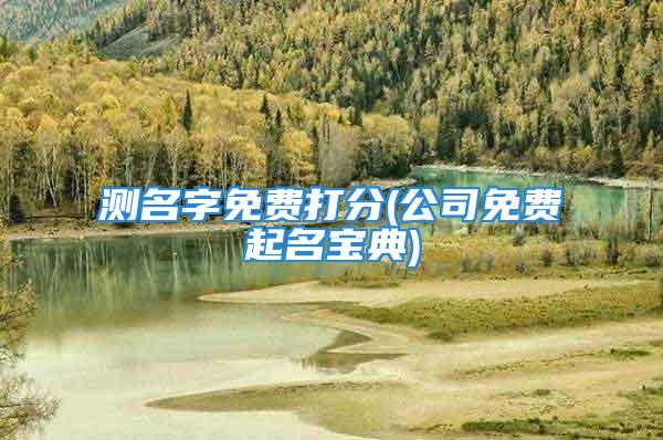 测名字免费打分(公司免费起名宝典)