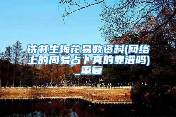 铁书生梅花易数资料(网络上的周易占卜真的靠谱吗)_重复