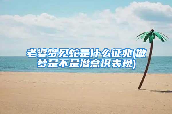 老婆梦见蛇是什么征兆(做梦是不是潜意识表现)