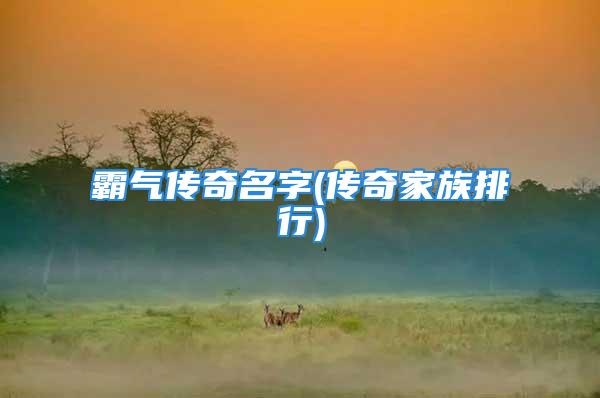 霸气传奇名字(传奇家族排行)