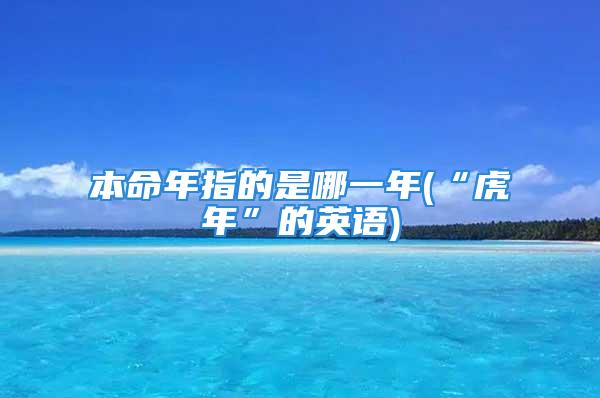 本命年指的是哪一年(“虎年”的英语)