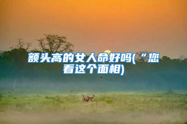 额头高的女人命好吗(“您看这个面相)