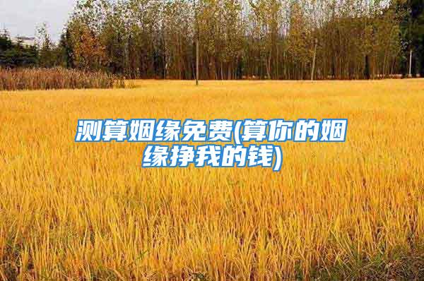 测算姻缘免费(算你的姻缘挣我的钱)