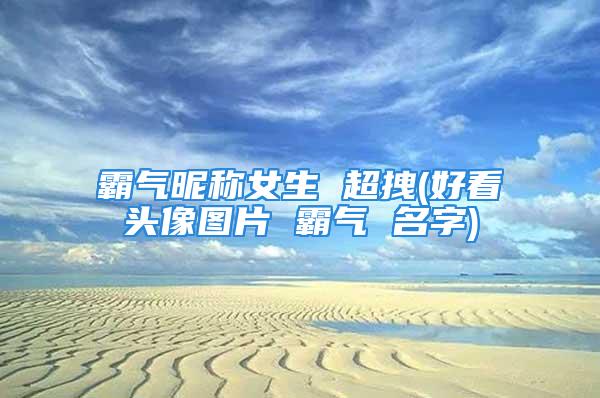 霸气昵称女生 超拽(好看头像图片 霸气 名字)