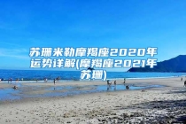 苏珊米勒摩羯座2020年运势详解(摩羯座2021年苏珊)