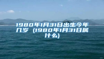 1980年1月31日出生今年几岁 (1980年1月31日属什么)