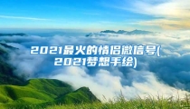 2021最火的情侣微信号(2021梦想手绘)