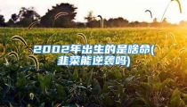 2002年出生的是啥命(韭菜能逆袭吗)