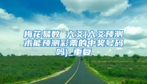 梅花易数 六爻(六爻预测术能预测彩票的中奖号码吗)_重复