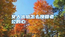 女人出轨怎么挽回老公的心
