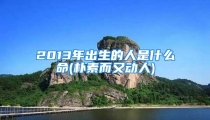 2013年出生的人是什么命(朴素而又动人)