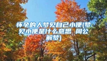怀孕的人梦见自己小便(梦见小便是什么意思 周公解梦)