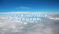 2021年11月22日八字(生辰八字算命)