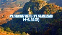 丹凤眼好看吗(丹凤眼适合什么脸型)