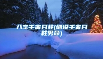 八字壬寅日柱(细说壬寅日柱男命)