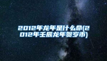 2012年龙年是什么命(2012年壬辰龙年贺岁币)