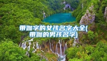 带伽字的女孩名字大全(带伽的男孩名字)