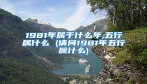 1981年属于什么年,五行属什么 (请问1981年五行属什么)