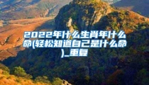 2022年什么生肖年什么命(轻松知道自己是什么命)_重复