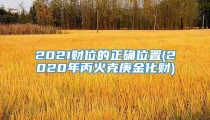 2021财位的正确位置(2020年丙火克庚金化财)