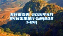 五行查询表 2021年4月24日出生是什么命(2021-24)