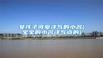 女孩子可爱洋气的小名(宝宝的小名洋气点的)
