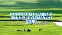 2022年6月15日生孩子是什么命(壬戌日柱在2022年)
