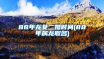 88年龙女二婚时间(88年属龙取名)