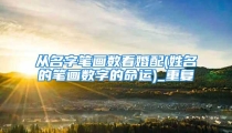 从名字笔画数看婚配(姓名的笔画数字的命运)_重复