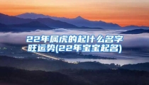 22年属虎的起什么名字旺运势(22年宝宝起名)