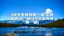 38岁生肖狗有一劫,怎样破解这一劫(39岁生肖狗有一劫)