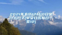 2021年农历12月10日是什么日子(早安日历每日一签12)