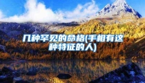 几种罕见的命格(手相有这种特征的人)