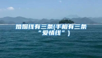 婚姻线有三条(手相有三条“爱情线”)
